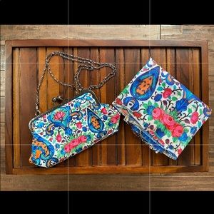 Middle Eastern Design Clutch and scarf